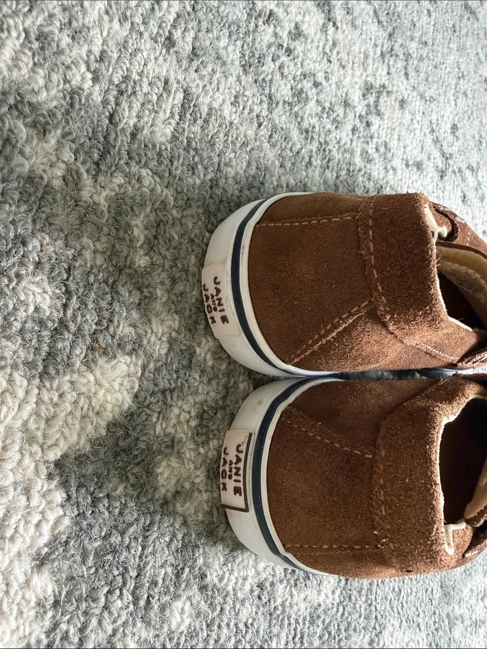 Janie and Jack Brown Suede loafer Slip-On Kids Shoes 9 toddler